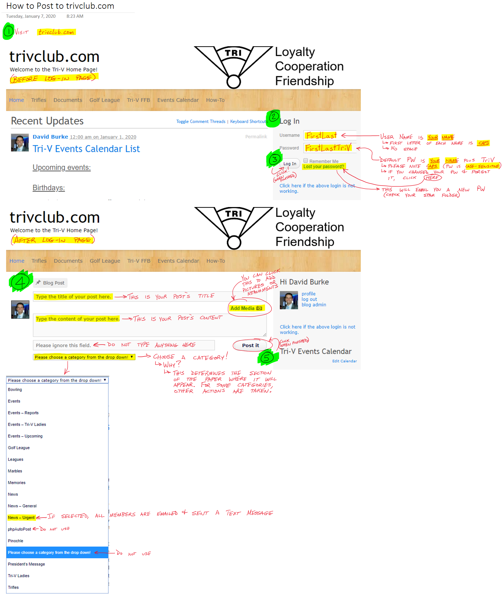 How to make a post, quick guide.